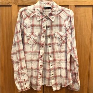 Cruel Girl long sleeve western shirt large